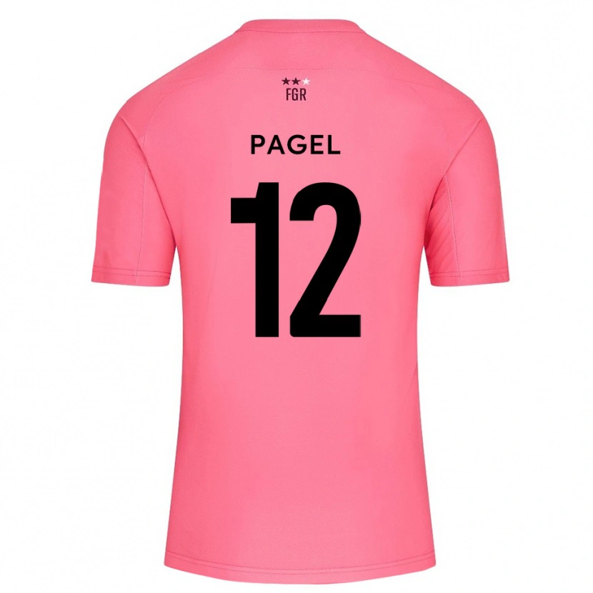 Danxen Hombre Camiseta Fiachra Pagel #12 Rosa Flor De Cerezo Portero Equipación 2025/26 La Camisa México
