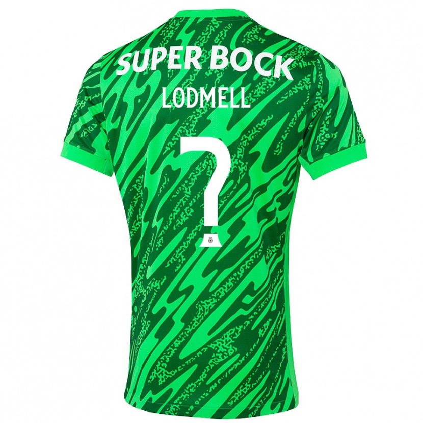 Danxen Hombre Camiseta William Lodmell #0 Verde Blanco Portero Equipación 2025/26 La Camisa México