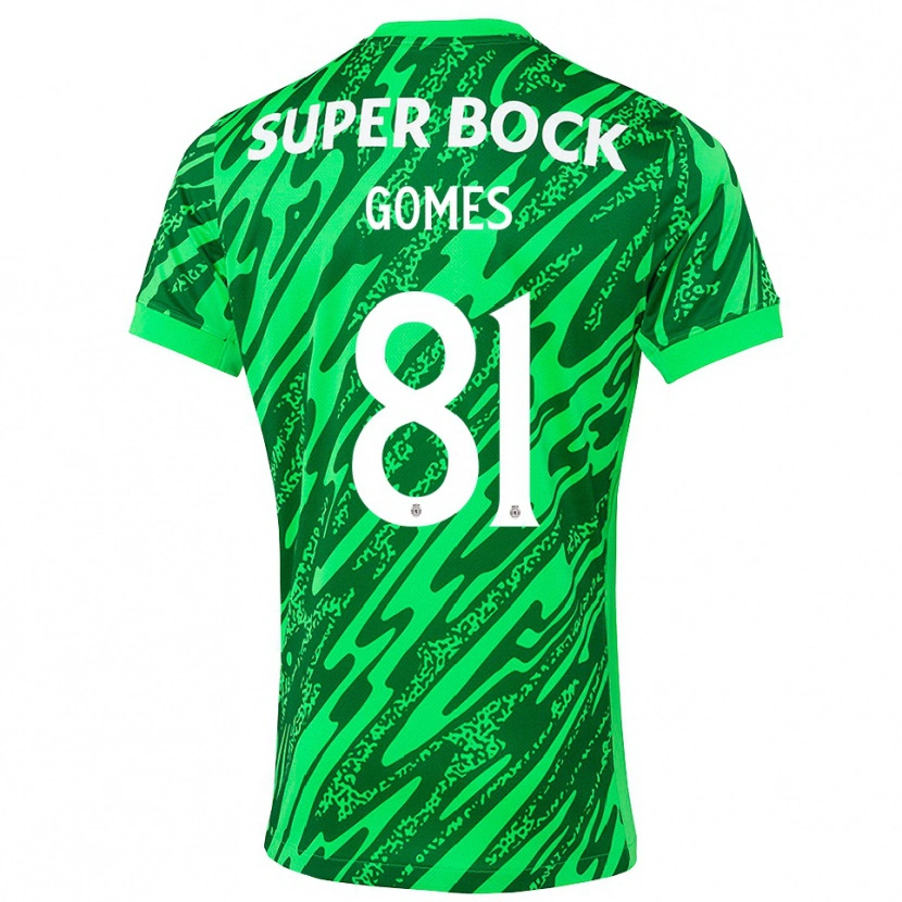 Danxen Hombre Camiseta Salvador Gomes #81 Verde Blanco Portero Equipación 2025/26 La Camisa México