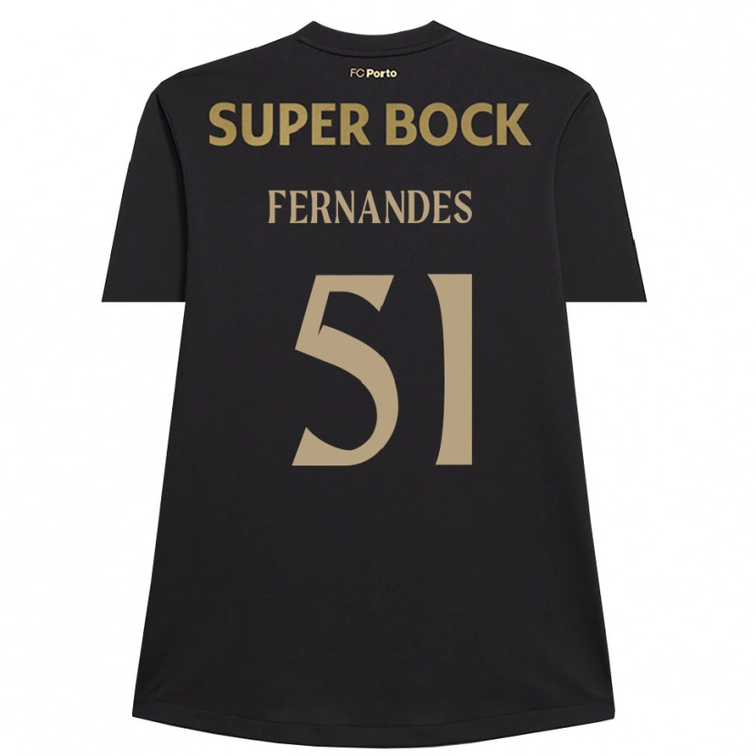 Danxen Hombre Camiseta Diogo Fernandes #51 Negro Marrón Portero Equipación 2025/26 La Camisa México