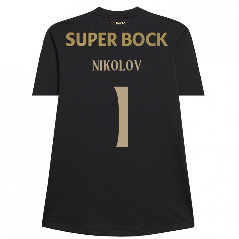 Danxen Hombre Camiseta Antoni Nikolov #1 Negro Marrón Portero Equipación 2025/26 La Camisa México
