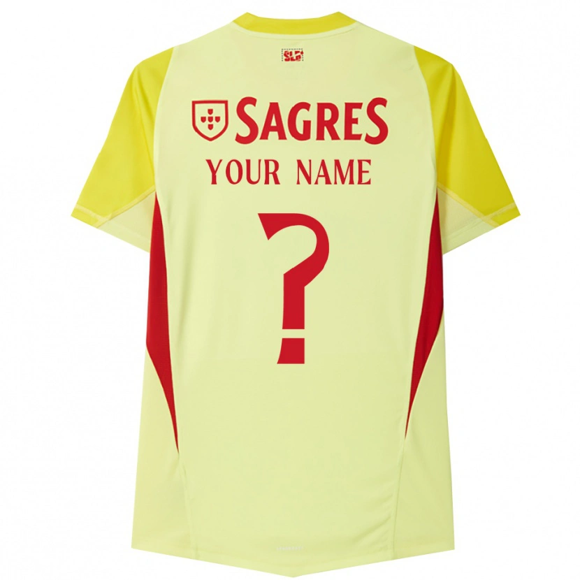 Danxen Hombre Camiseta SL Benfica Amarillo Rojo Portero Equipación 2025/26 La Camisa México