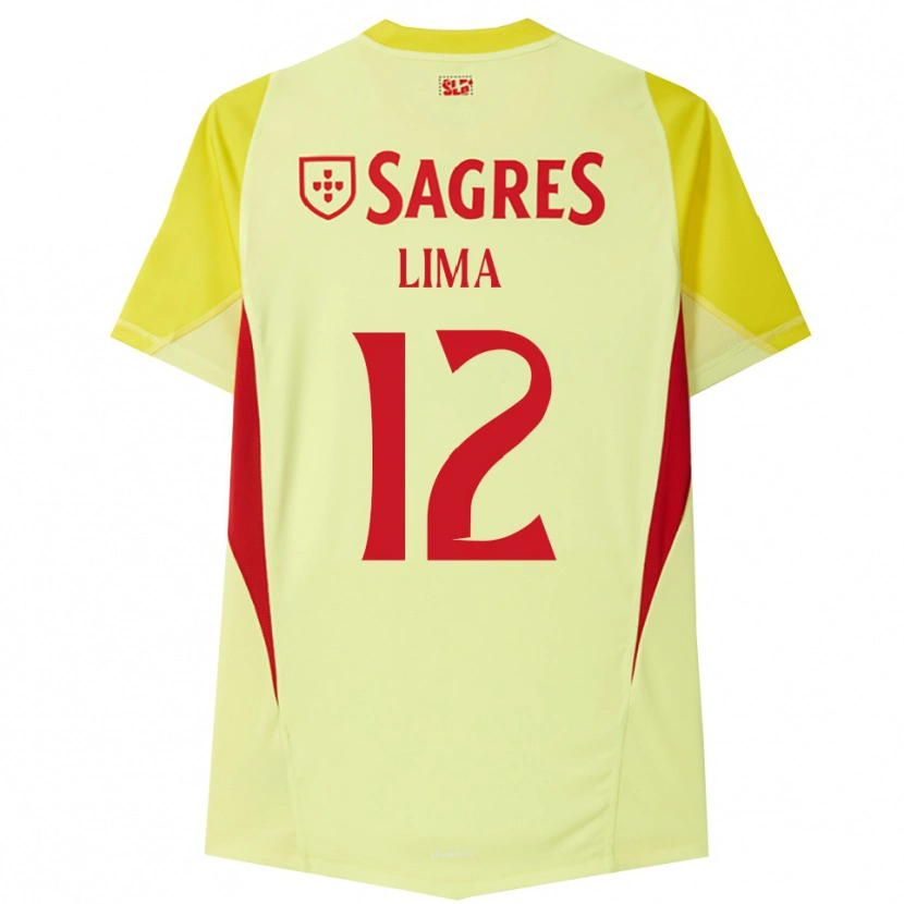Danxen Hombre Camiseta Thaís Lima #12 Amarillo Rojo Portero Equipación 2025/26 La Camisa México