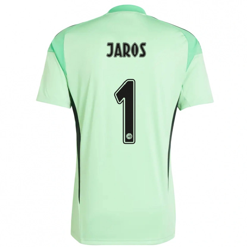 Danxen Hombre Camiseta Vitezslav Jaros #1 Verde Claro Negro Portero Equipación 2025/26 La Camisa México