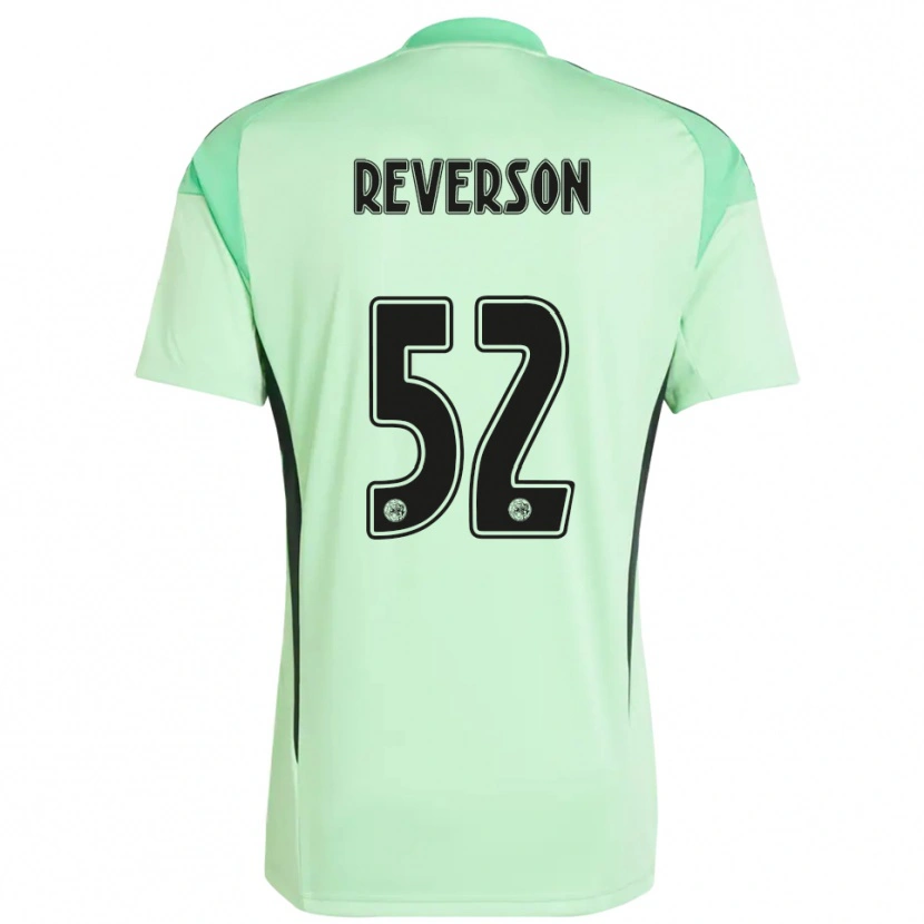 Danxen Hombre Camiseta Paul Reverson #52 Verde Claro Negro Portero Equipación 2025/26 La Camisa México