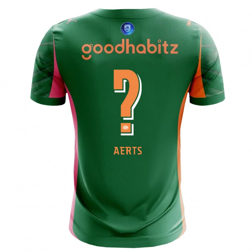 Danxen Hombre Camiseta Jim Aerts #0 Verde Naranja Portero Equipación 2025/26 La Camisa México