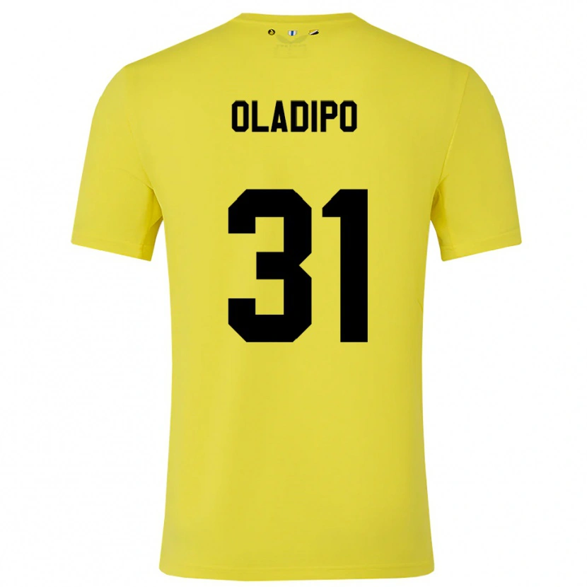 Danxen Hombre Camiseta Laolu Oladipo #31 Amarillo Negro Portero Equipación 2025/26 La Camisa México