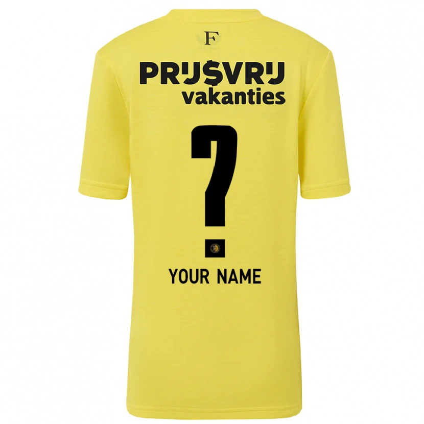 Danxen Hombre Camiseta Feyenoord Amarillo Negro Portero Equipación 2025/26 La Camisa México