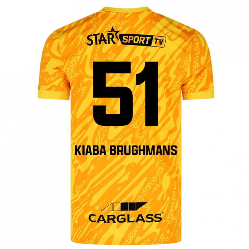 Danxen Hombre Camiseta Lucca Brughmans #51 Naranja Amarillo Negro Portero Equipación 2025/26 La Camisa México