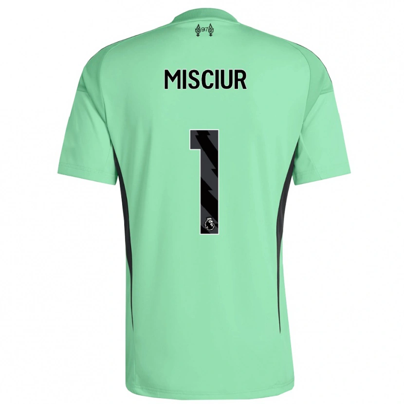 Danxen Hombre Camiseta Kornel Misciur #1 Aquamarina Portero Equipación 2025/26 La Camisa México