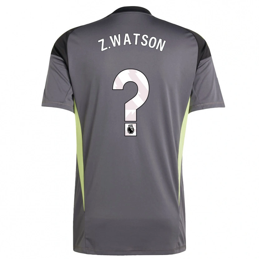 Danxen Hombre Camiseta Zac Watson #0 Gris Oscuro Blanco Portero Equipación 2025/26 La Camisa México