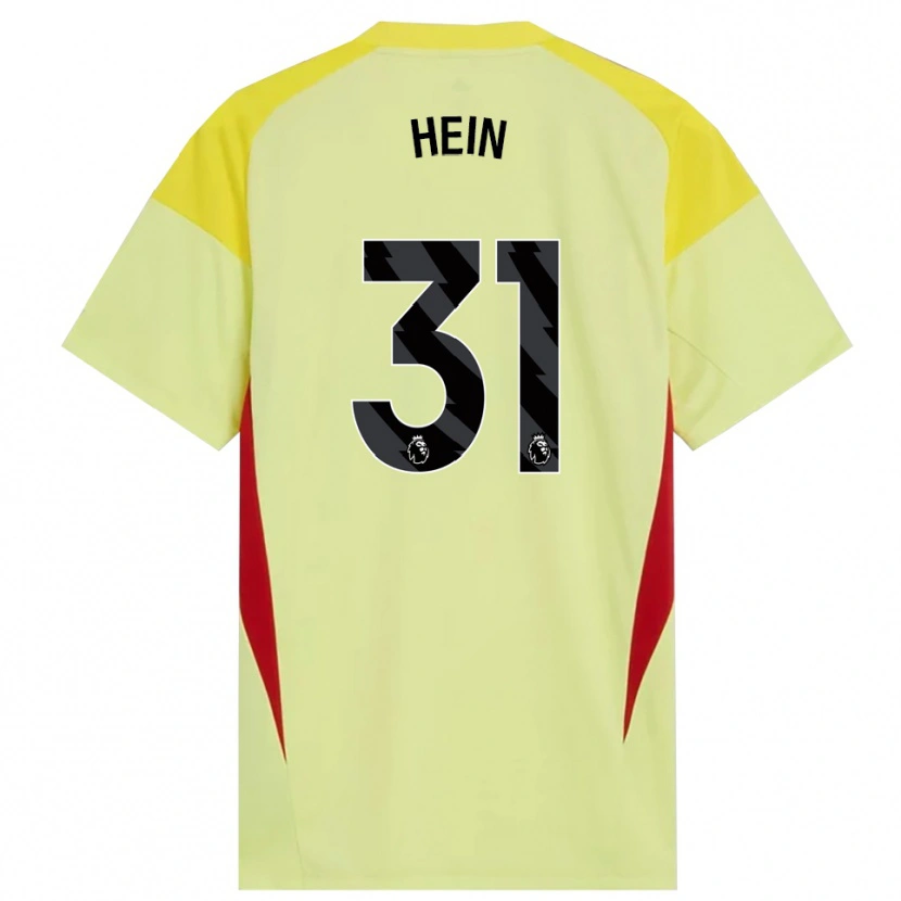 Danxen Hombre Camiseta Karl Hein #31 Amarillo Rojo Negro Portero Equipación 2025/26 La Camisa México