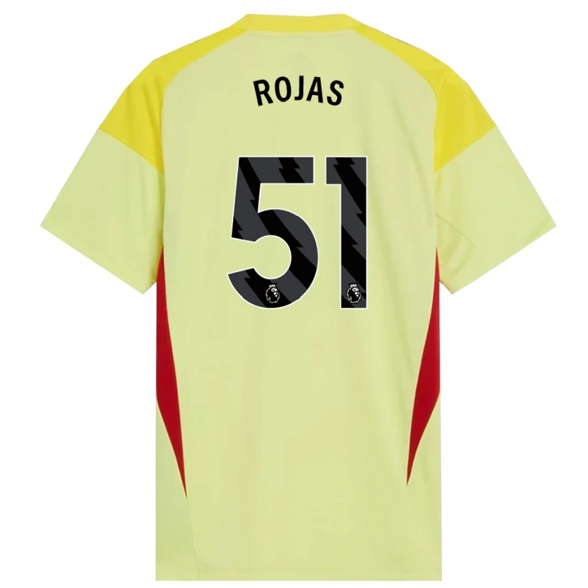 Danxen Hombre Camiseta Alexéi Rojas #51 Amarillo Rojo Negro Portero Equipación 2025/26 La Camisa México