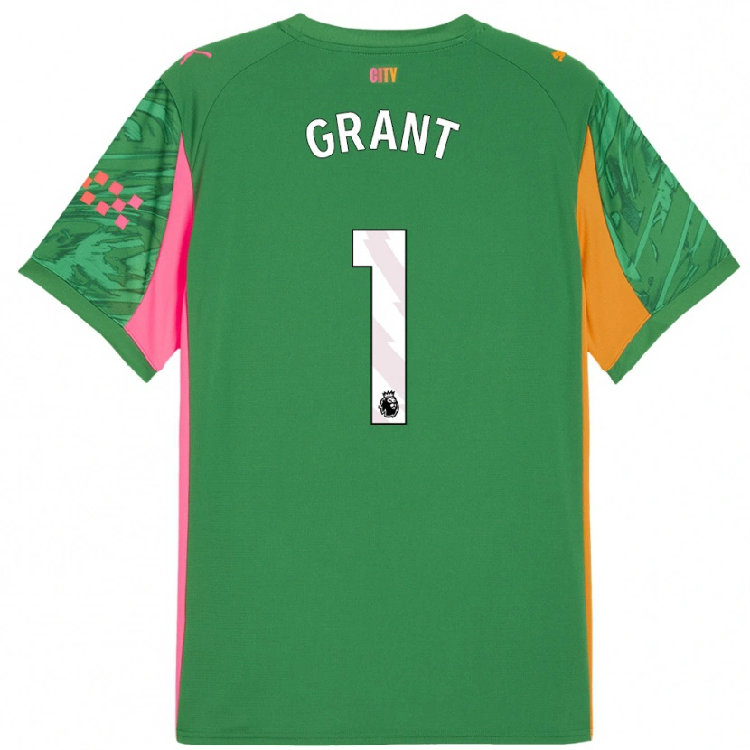 Danxen Hombre Camiseta True Grant #1 Verde Naranja Portero Equipación 2025/26 La Camisa México