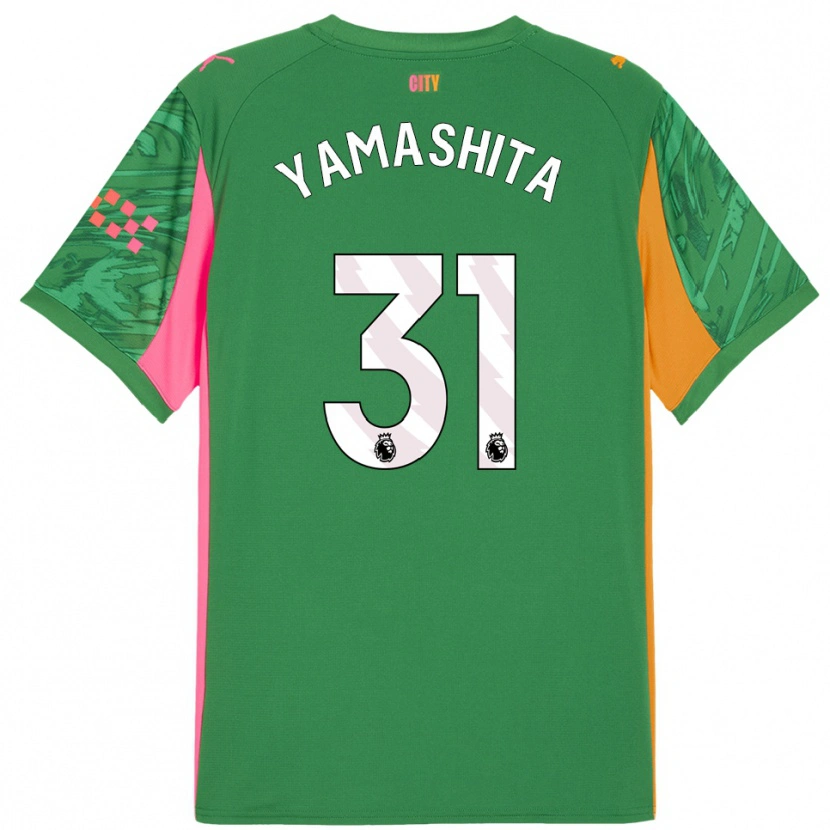 Danxen Hombre Camiseta Ayaka Yamashita #31 Verde Naranja Portero Equipación 2025/26 La Camisa México