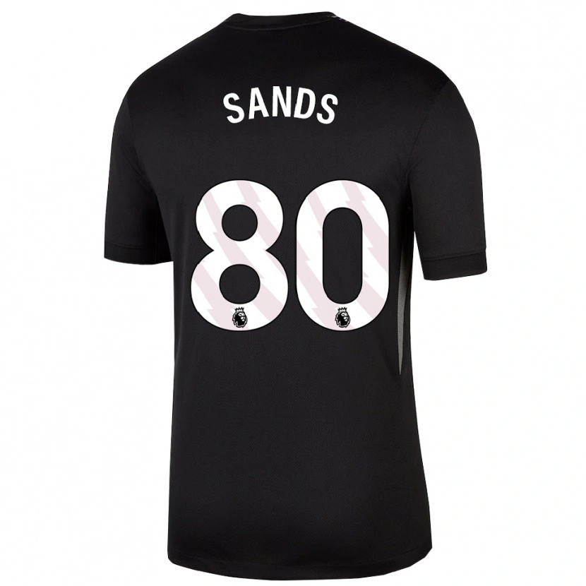 Danxen Hombre Camiseta Hudson Sands #80 Blanco Negro Portero Equipación 2025/26 La Camisa México