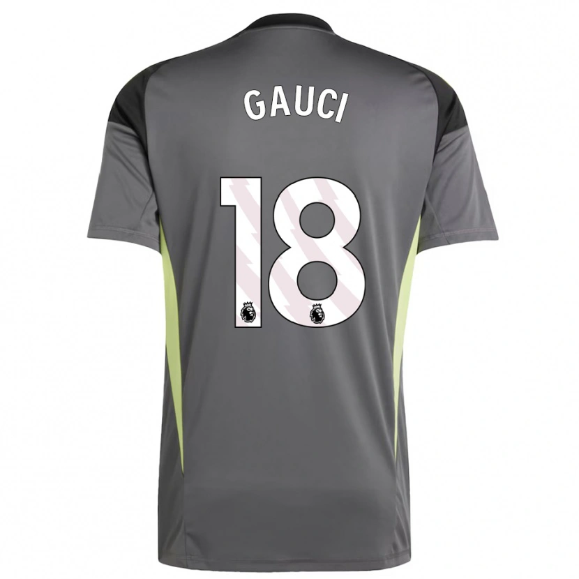 Danxen Hombre Camiseta Joe Gauci #18 Gris Oscuro Negro Portero Equipación 2025/26 La Camisa México