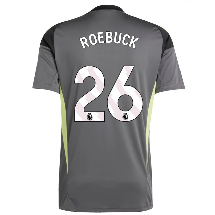 Danxen Hombre Camiseta Ellie Roebuck #26 Gris Oscuro Negro Portero Equipación 2025/26 La Camisa México