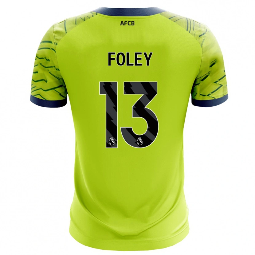 Danxen Hombre Camiseta Erin Foley #13 Verde Amarillo Portero Equipación 2025/26 La Camisa México