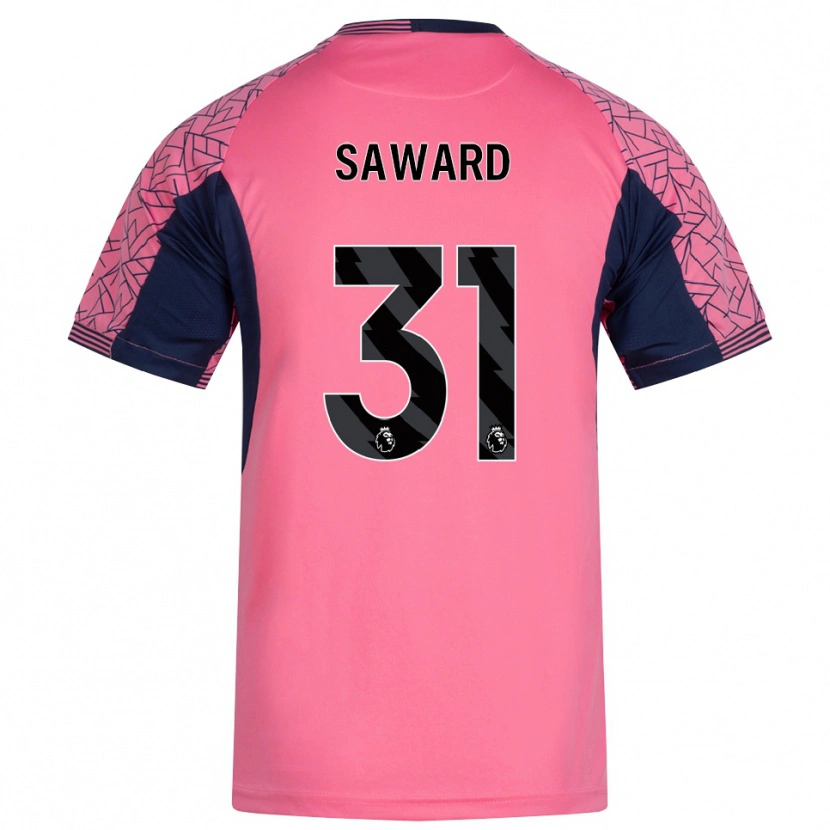 Danxen Hombre Camiseta Sammie Saward #31 Rosa Negro Portero Equipación 2025/26 La Camisa México