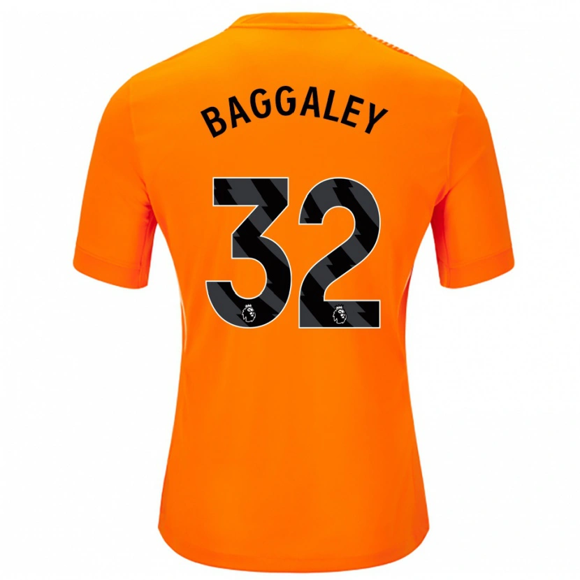 Danxen Hombre Camiseta Sophie Baggaley #32 Naranja Negro Portero Equipación 2025/26 La Camisa México