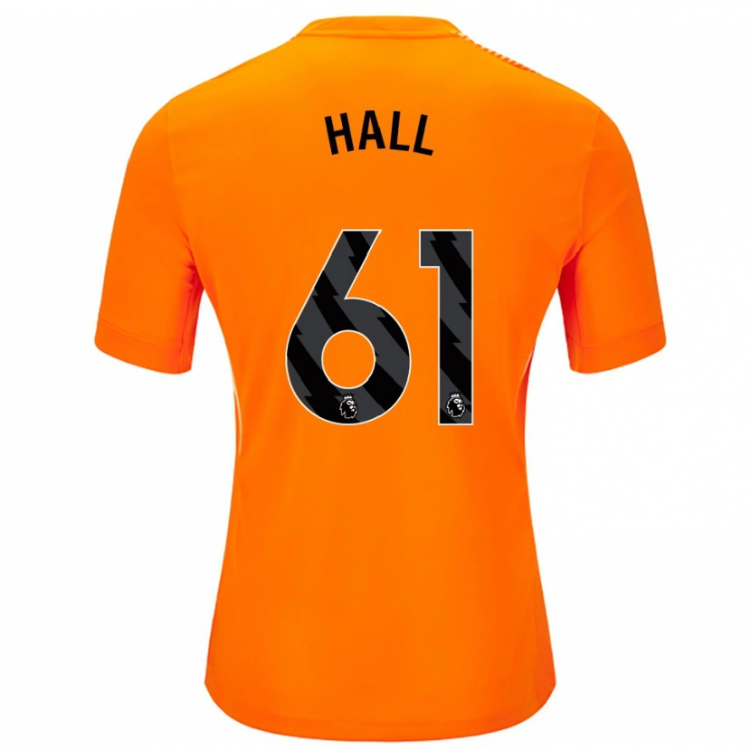 Danxen Hombre Camiseta Steven Hall #61 Naranja Negro Portero Equipación 2025/26 La Camisa México