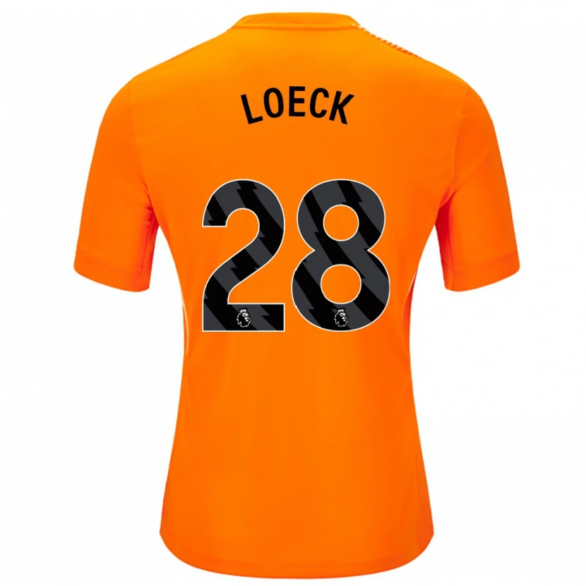 Danxen Hombre Camiseta Melina Loeck #28 Naranja Negro Portero Equipación 2025/26 La Camisa México