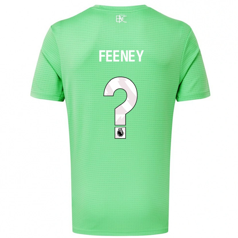 Danxen Hombre Camiseta Callum Feeney #0 Verde Medio Portero Equipación 2025/26 La Camisa México