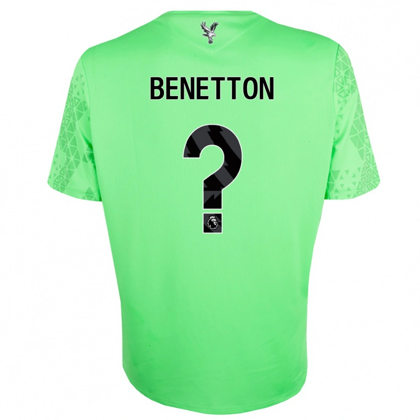 Danxen Hombre Camiseta Lucca Benetton #0 Verde Negro Portero Equipación 2025/26 La Camisa México