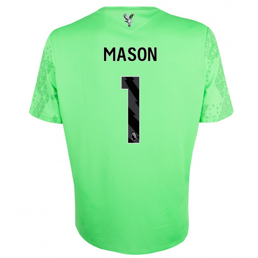 Danxen Hombre Camiseta Jack Mason #1 Verde Negro Portero Equipación 2025/26 La Camisa México