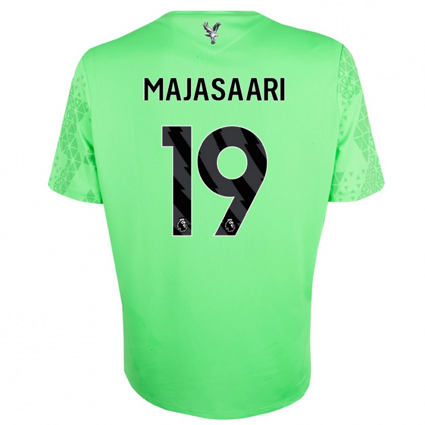 Danxen Hombre Camiseta Milla-Maj Majasaari #19 Verde Negro Portero Equipación 2025/26 La Camisa México