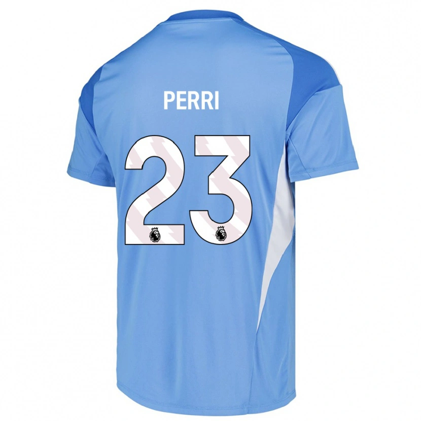 Danxen Hombre Camiseta Lucas Perri #23 Azul Cielo Blanco Portero Equipación 2025/26 La Camisa México