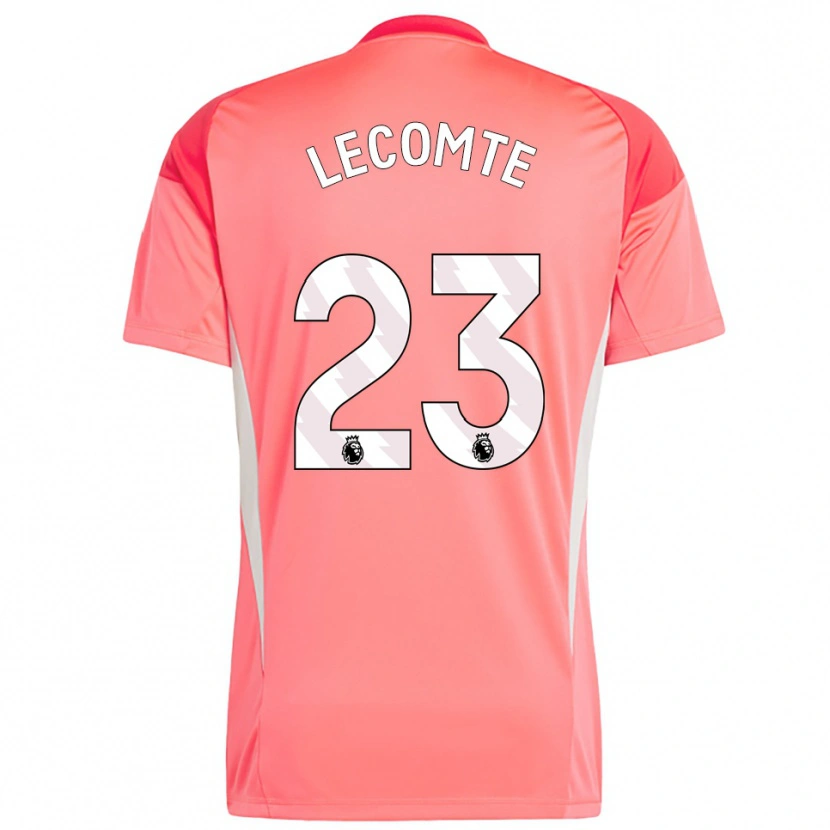 Danxen Hombre Camiseta Benjamin Lecomte #23 Blanco Rojo Portero Equipación 2025/26 La Camisa México
