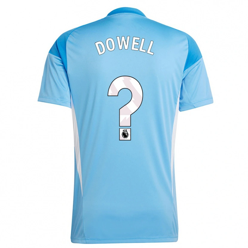 Danxen Hombre Camiseta Roman Dowell #0 Azul Blanco Portero Equipación 2025/26 La Camisa México