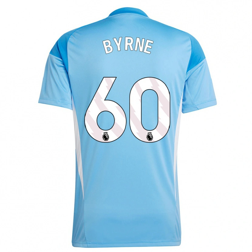 Danxen Hombre Camiseta Reece Byrne #60 Azul Blanco Portero Equipación 2025/26 La Camisa México