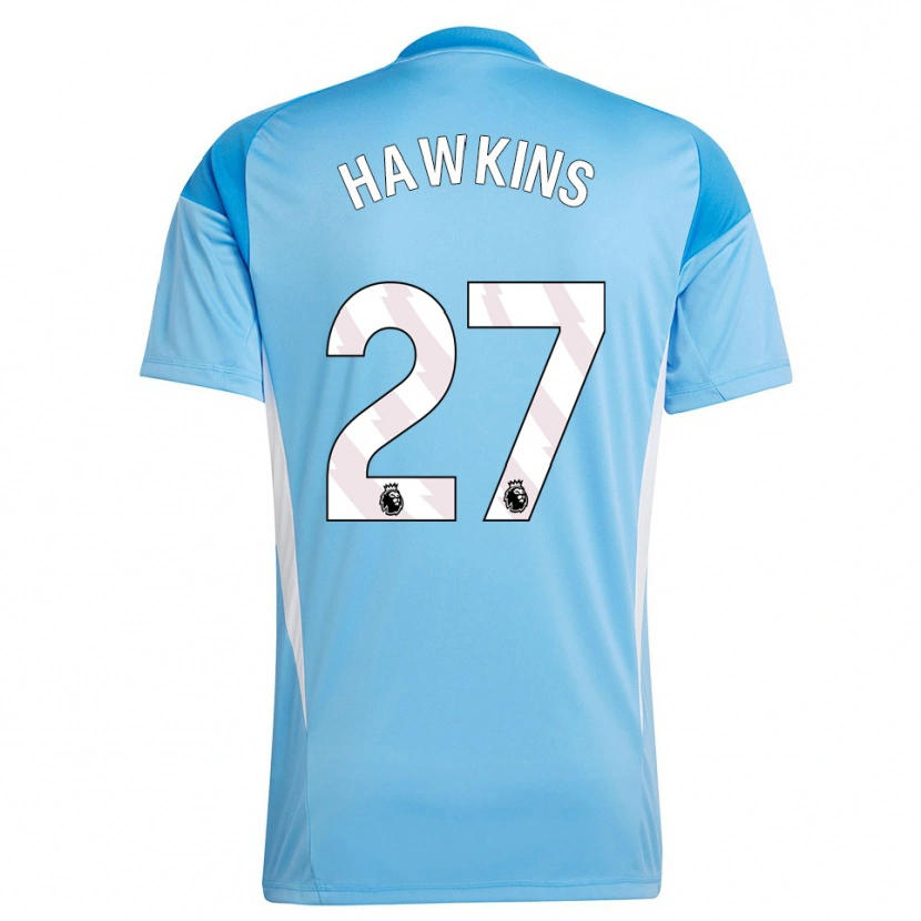 Danxen Hombre Camiseta Hannah Hawkins #27 Azul Blanco Portero Equipación 2025/26 La Camisa México