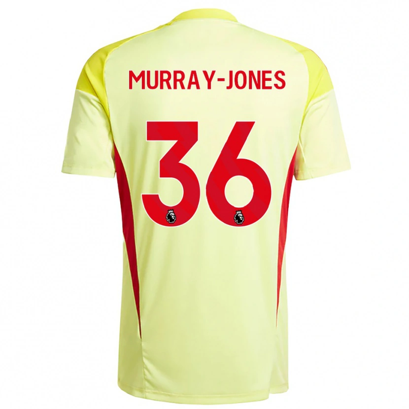 Danxen Hombre Camiseta George Murray-Jones #36 Amarillo Naranja Claro Portero Equipación 2025/26 La Camisa México