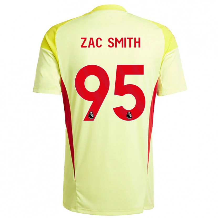 Danxen Hombre Camiseta Zac Smith #95 Amarillo Naranja Claro Portero Equipación 2025/26 La Camisa México