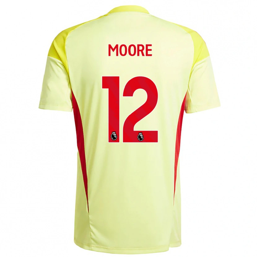 Danxen Hombre Camiseta Daniel Moore #12 Amarillo Naranja Claro Portero Equipación 2025/26 La Camisa México