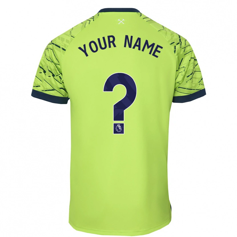 Danxen Hombre Camiseta West Ham United Verde Fluorescente Portero Equipación 2025/26 La Camisa México