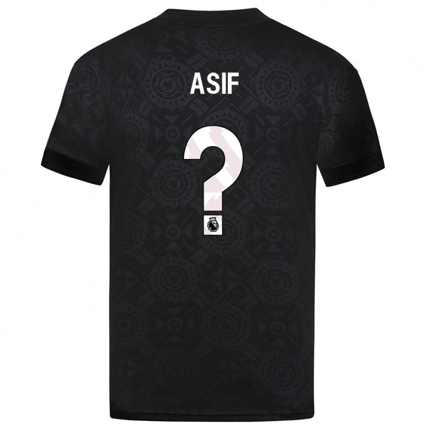 Danxen Hombre Camiseta Dawood Asif #0 Blanco Negro Portero Equipación 2025/26 La Camisa México