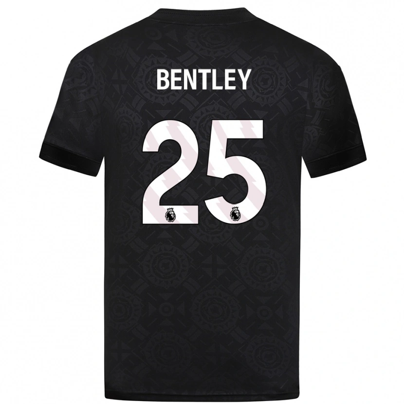 Danxen Hombre Camiseta Daniel Bentley #25 Blanco Negro Portero Equipación 2025/26 La Camisa México