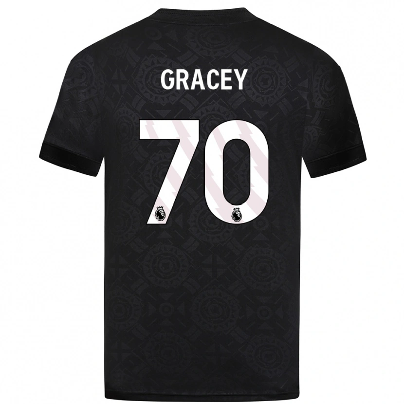 Danxen Hombre Camiseta Josh Gracey #70 Blanco Negro Portero Equipación 2025/26 La Camisa México