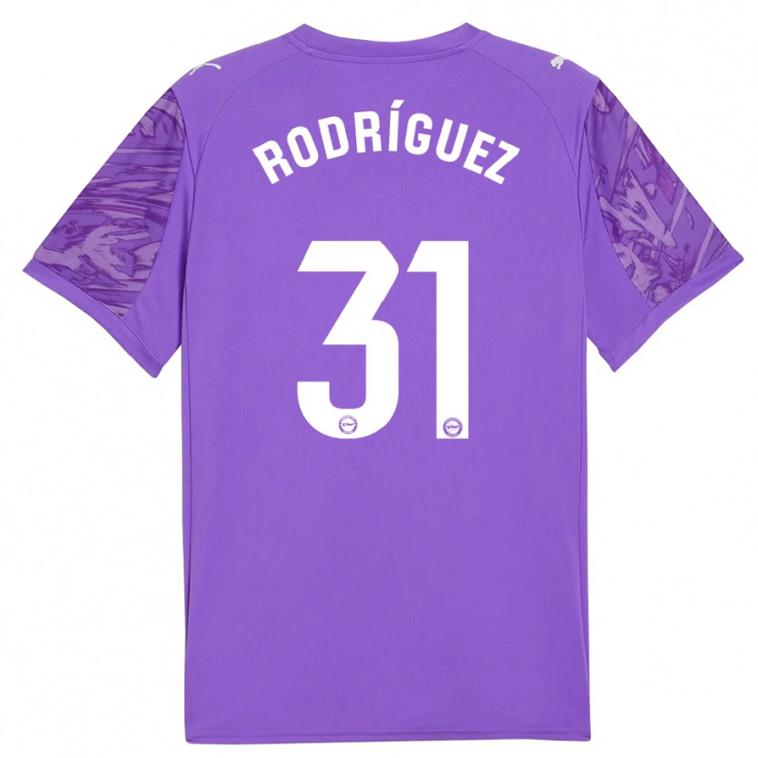 Danxen Hombre Camiseta Adrián Rodríguez #31 Púrpura Blanco Portero Equipación 2025/26 La Camisa México