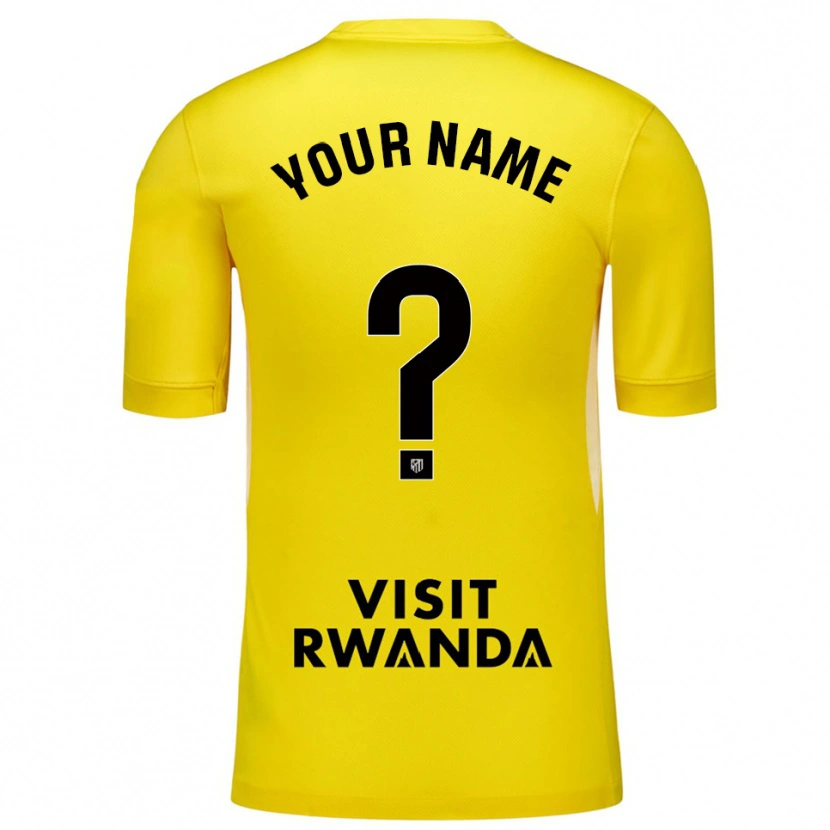 Danxen Hombre Camiseta Atletico Madrid Amarillo Negro Portero Equipación 2025/26 La Camisa México