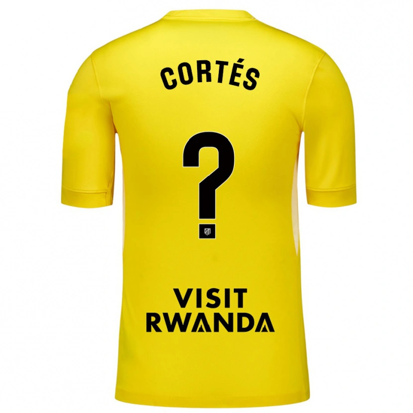 Danxen Hombre Camiseta Lucas Cortés #0 Amarillo Negro Portero Equipación 2025/26 La Camisa México