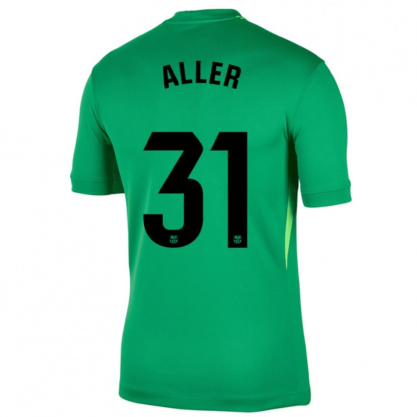Danxen Hombre Camiseta Eder Aller #31 Verde Negro Portero Equipación 2025/26 La Camisa México
