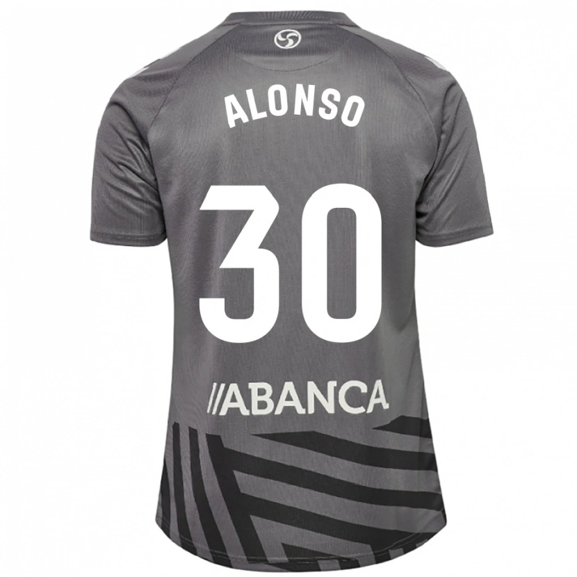 Danxen Hombre Camiseta Adriana Alonso #30 Gris Oscuro Negro Portero Equipación 2025/26 La Camisa México