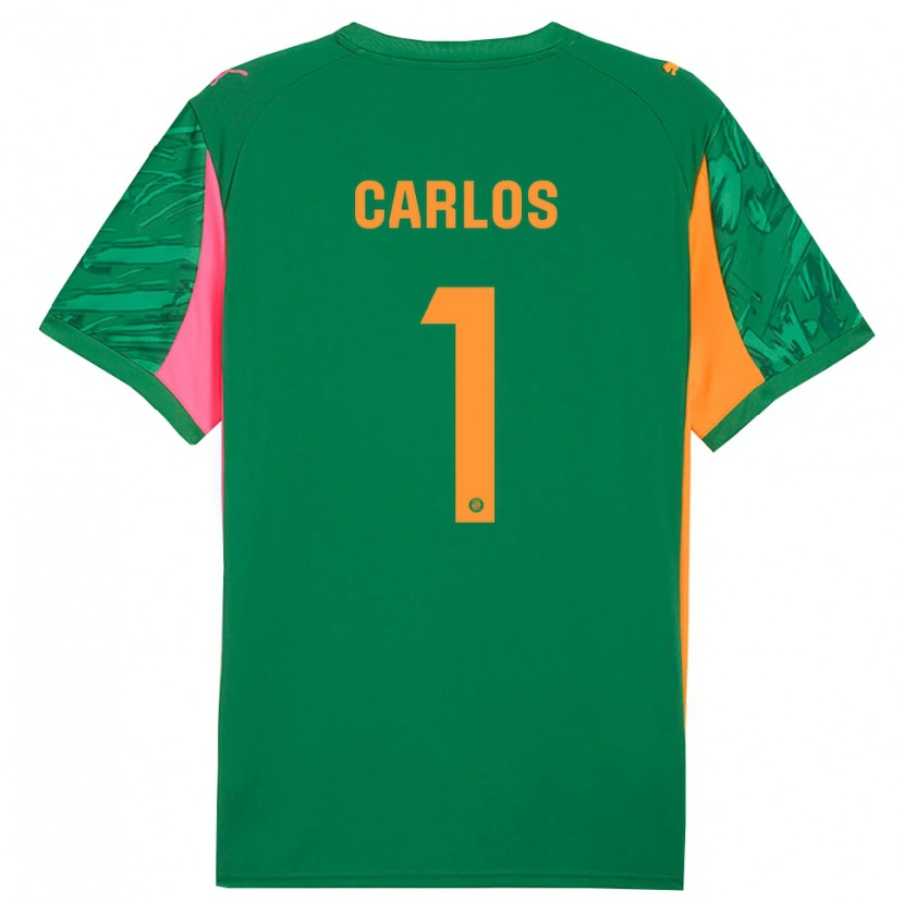 Danxen Hombre Camiseta Juan Carlos #1 Verde Naranja Portero Equipación 2025/26 La Camisa México