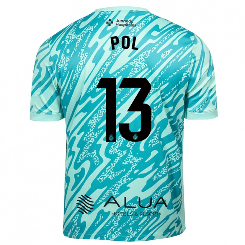 Danxen Hombre Camiseta Joan Pol #13 Cian Negro Portero Equipación 2025/26 La Camisa México